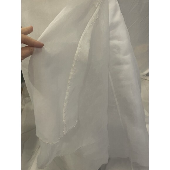 Memories By Maggie Sottero Wedding Gown Strapless with Modesty jacket 14 sequins - Picture 8 of 16